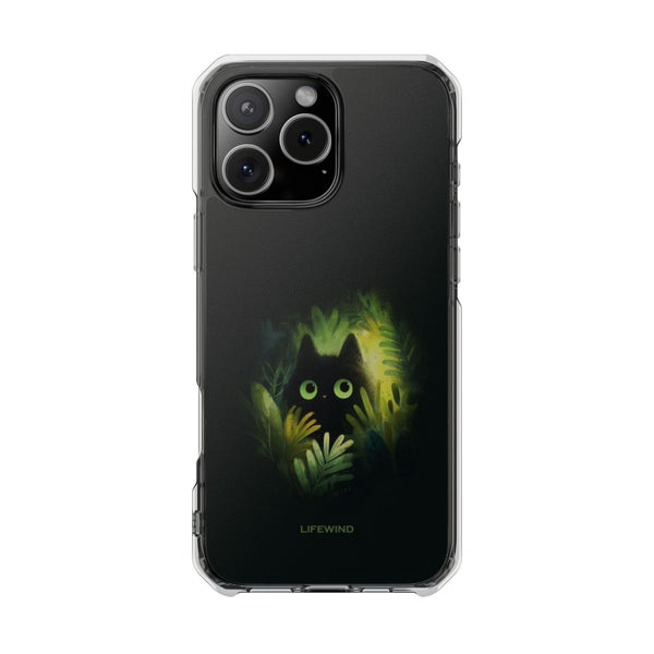 Black Cat in the Dark Forest