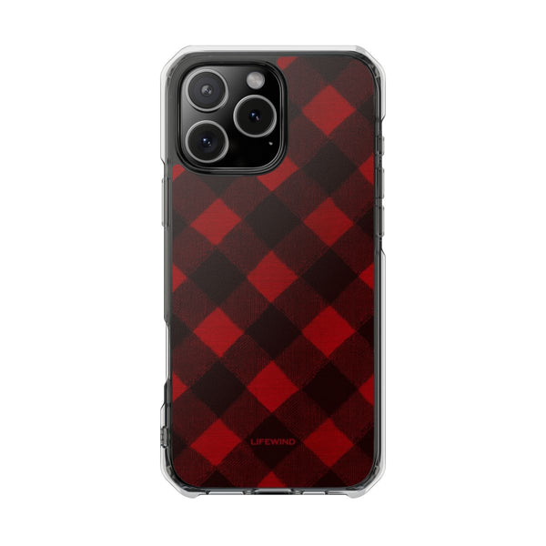 Deep Red Gingham Check