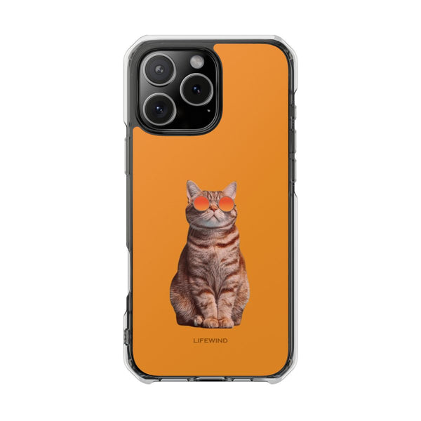 Orange Color Sunglasses Cat