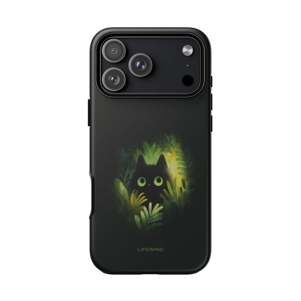 Black Cat in the Dark Forest