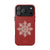 Christmas Red Snowflake Crystal