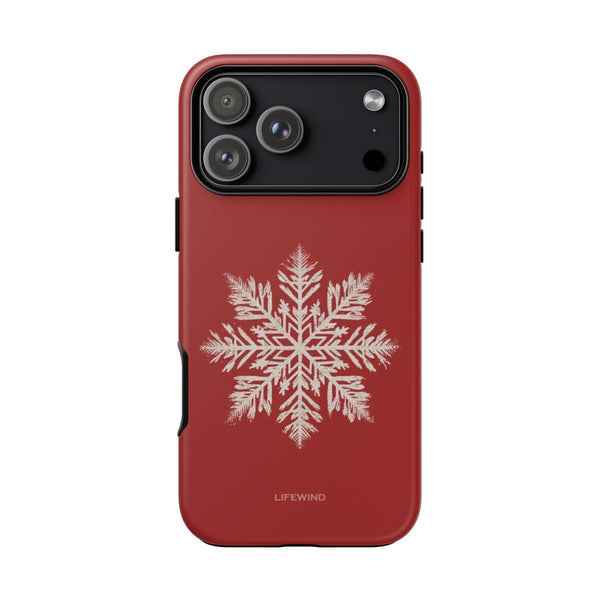 Christmas Red Snowflake Crystal
