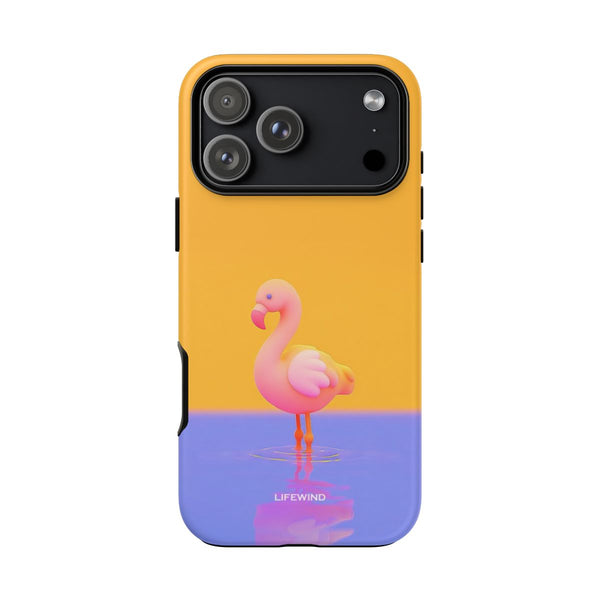 Pink Flamingo on the Beach