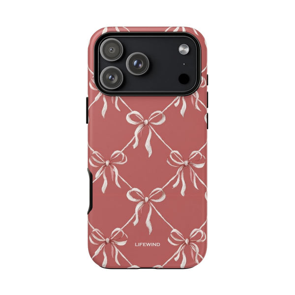 Rose Gold White Ribbon