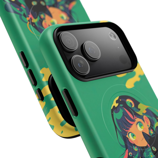 The Girl and Cat Embrace