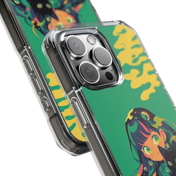 The Girl and Cat Embrace