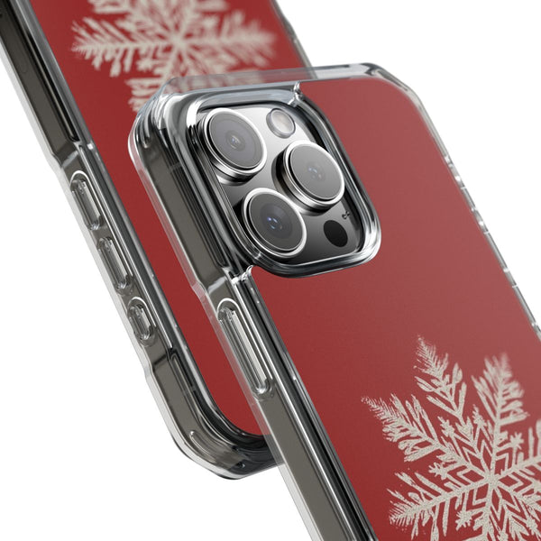 Christmas Red Snowflake Crystal