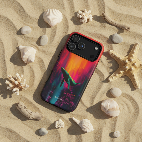 Whale in the Aurora Sea