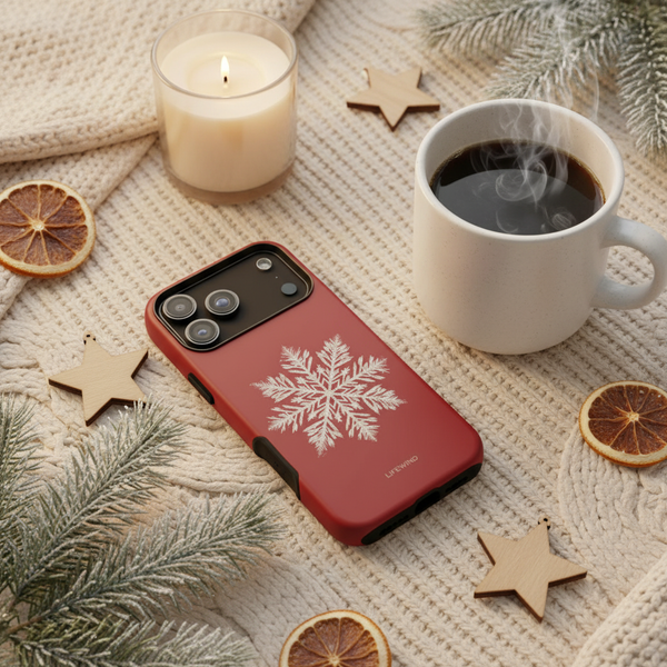 Christmas Red Snowflake Crystal