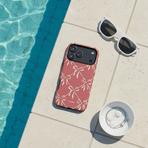 Rose Gold White Ribbon