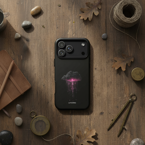 Black Cloud Purple Raindrops