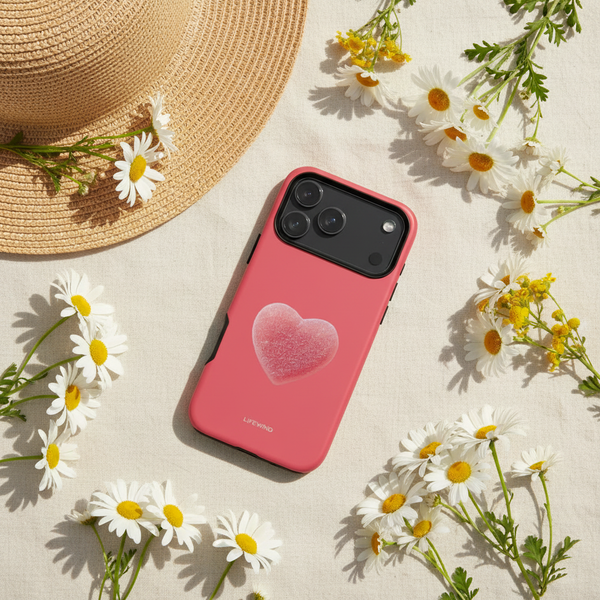 Pink Sugar Powder Heart