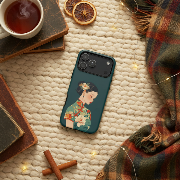 The Girl with White Flowers