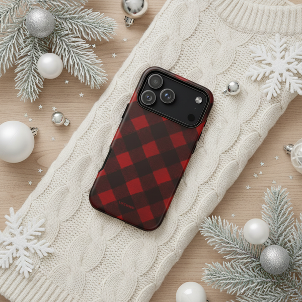 Deep Red Gingham Check