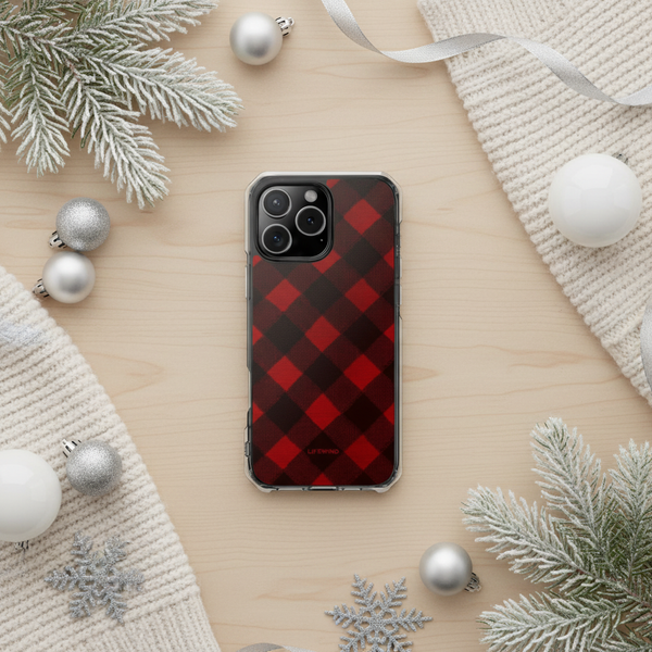 Deep Red Gingham Check