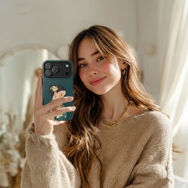 The Girl with White Flowers