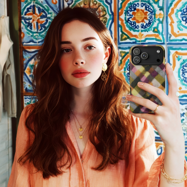 Bright Wool Check Pattern