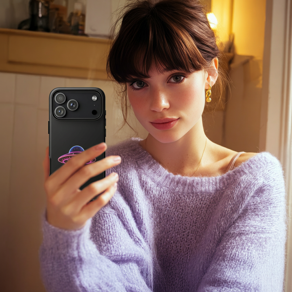 Mysterious Neon Flying UFO