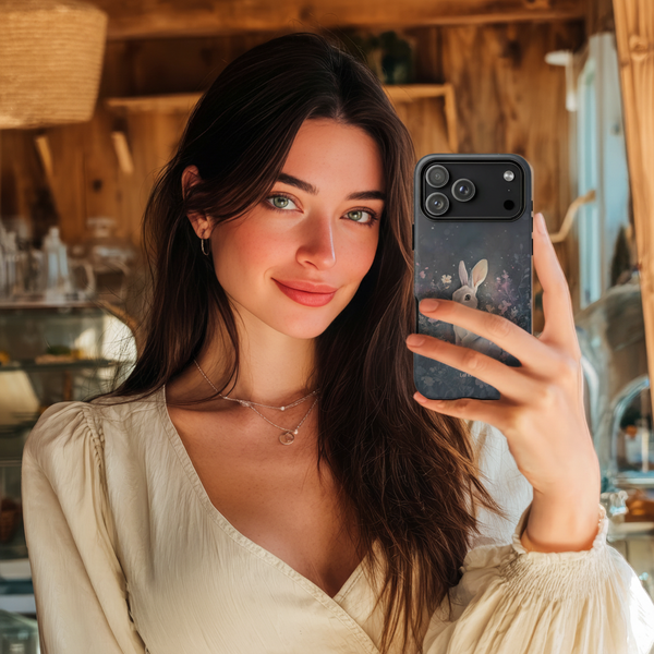 White Rabbit in the Moonlight Garden