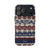 Red Blue Knit Weave Pattern