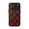 Deep Red Gingham Check