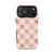 Soft Pink Argyle Check