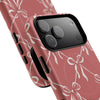 Rose Gold White Ribbon